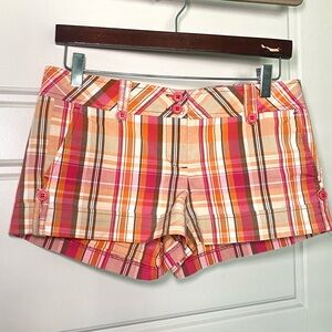 Vintage Forever 21 Low Rise Plaid Micro Mini Shorts